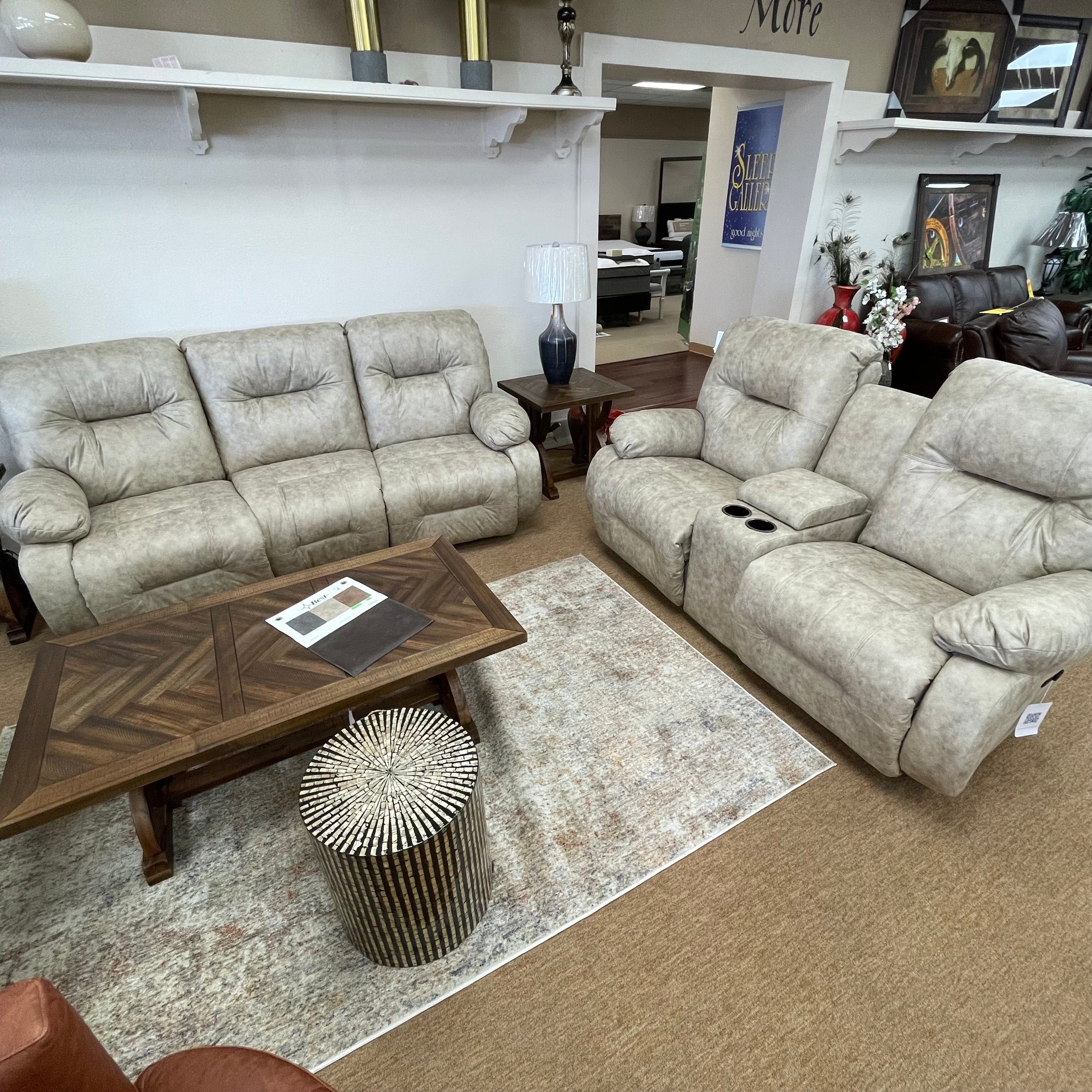 Brinley (L700) Reclining Loveseat – Brown Furniture