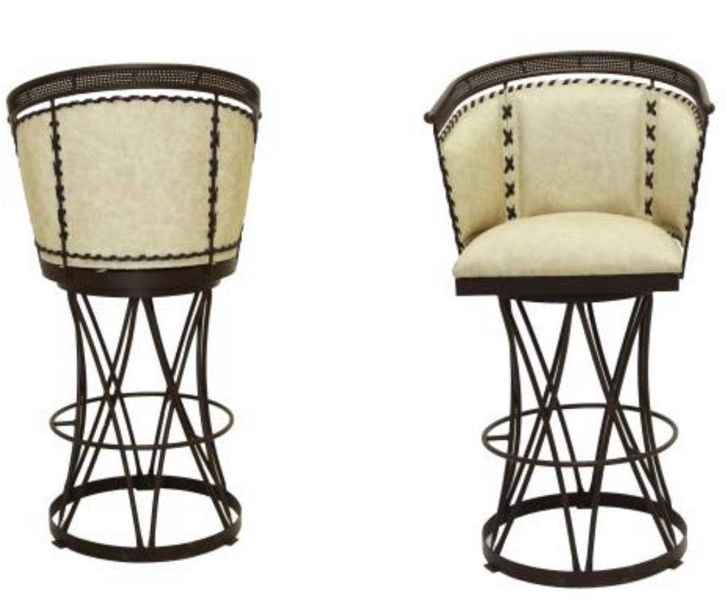 Tan Leather Barstool