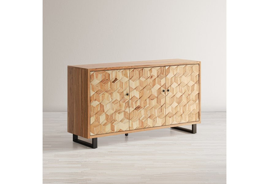 GEOMETRIX 3-DOOR ACCENT CABINET