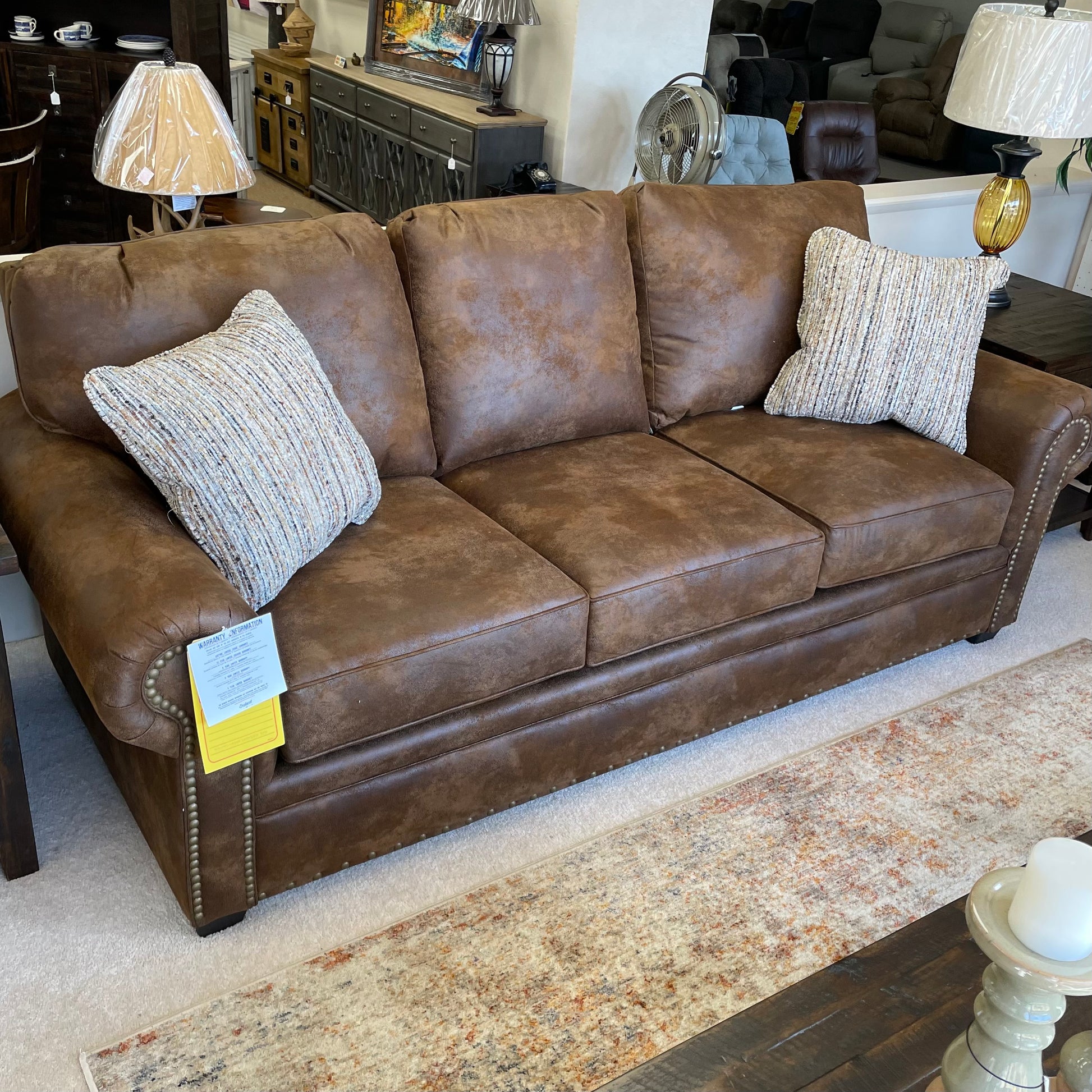 tobacco sofa - Waco | Softline Leather | Stationary | 1096711 Bonnano Tobacco Leather Sofa