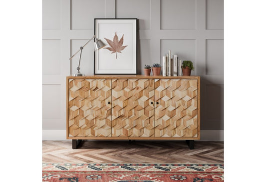 GEOMETRIX 3-DOOR ACCENT CABINET