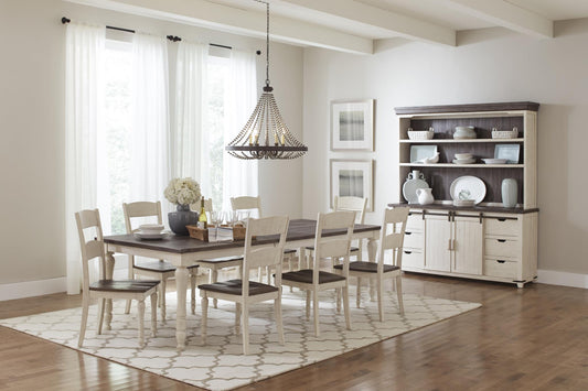 Madison County Vintage White Dining Set